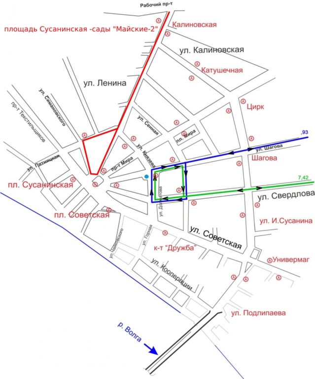 22 июля центр Костромы перекроют для транспорта
