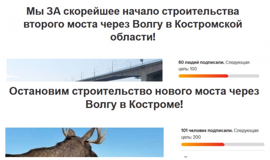 Костромичи не спешат высказывать свое мнение о постройке второго моста
