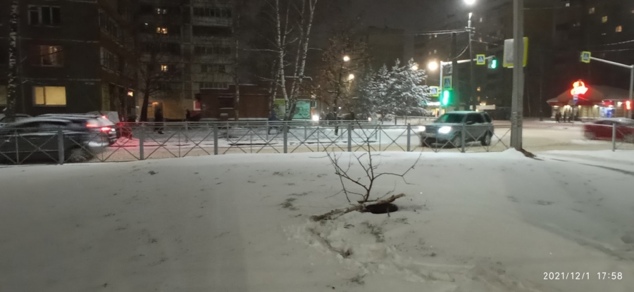 Сквер в Костроме стал опасным из-за открытого люка