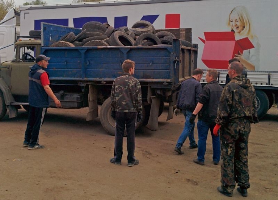 В Костроме утилизировали почти 10 тысяч автомобильных шин покрышек