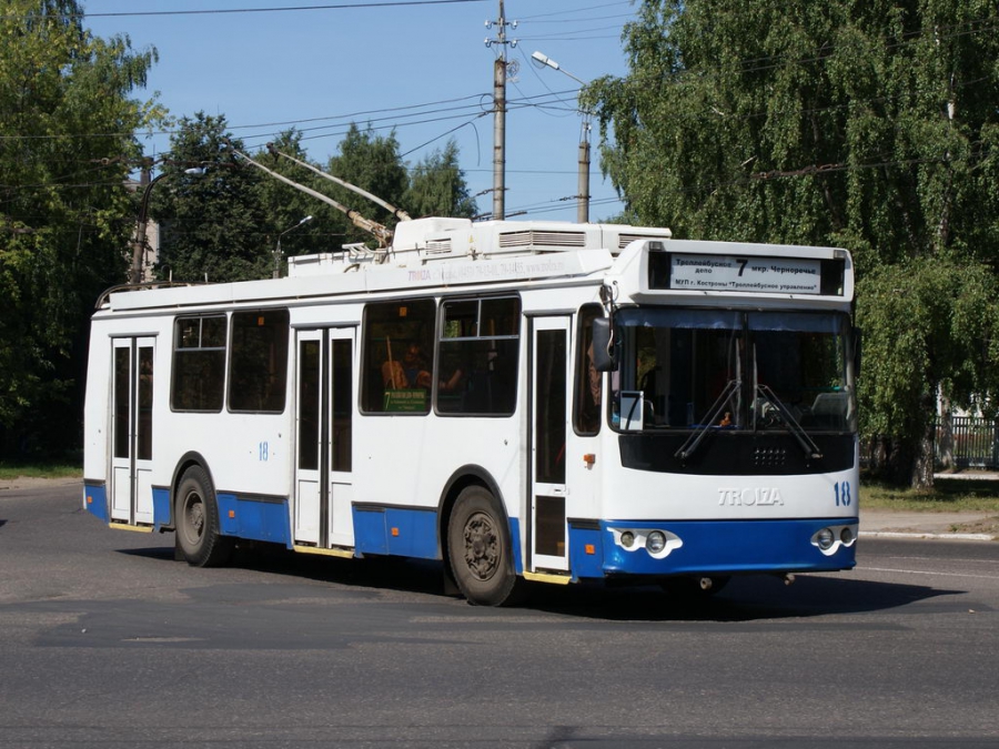 В Костроме изменится маршрут троллейбуса №7