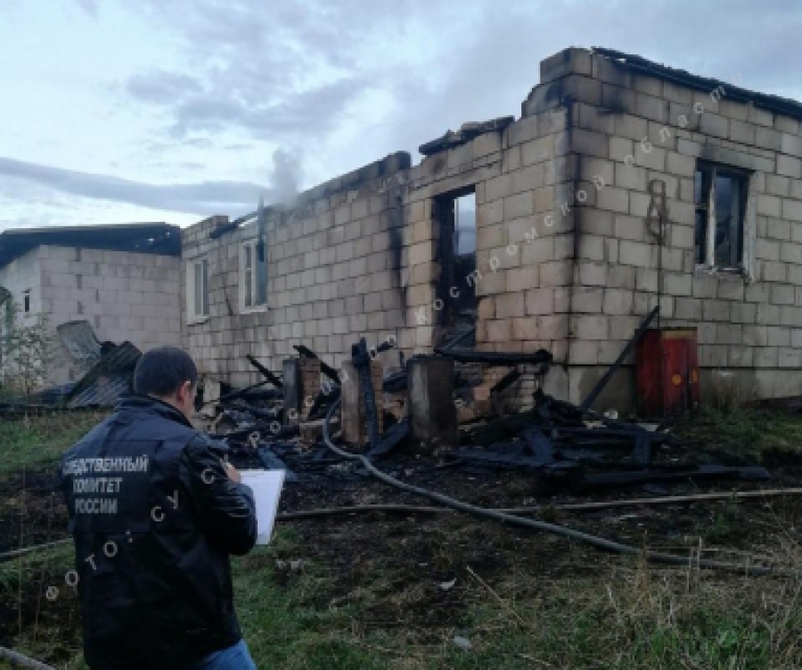 Пожар в Островском районе оставил семью без крова и унес жизнь человека