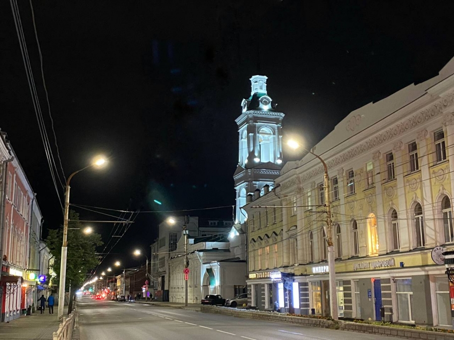 В центре Костромы засветилась колокольня