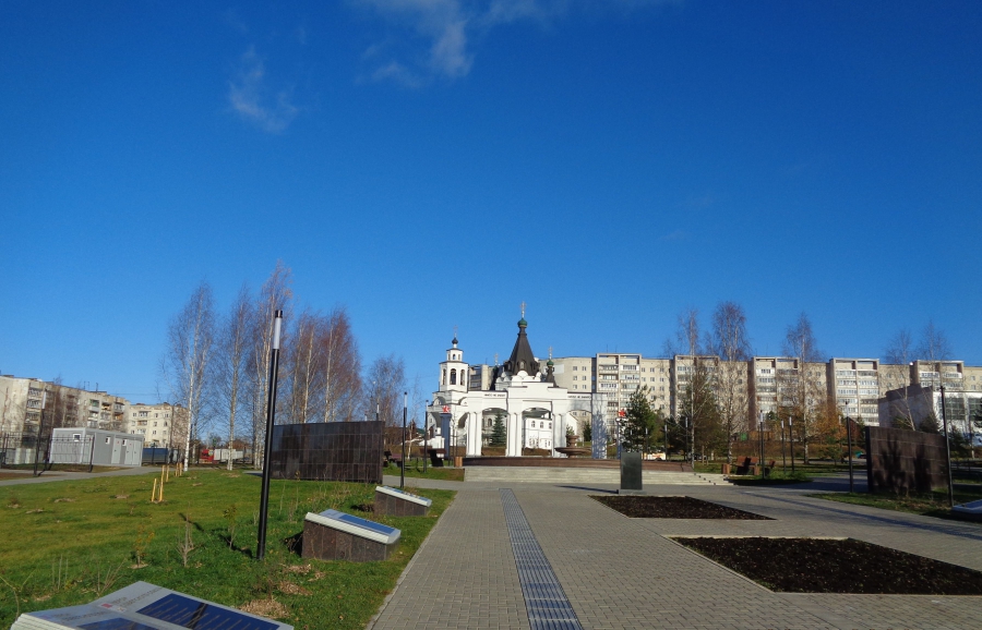 Парк Победы в Костроме готов уже на две трети