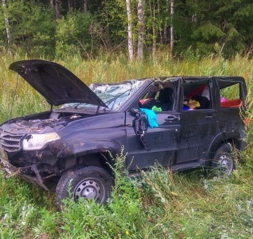 В Костромской области сонный турист выполнил каскадерский трюк на авто