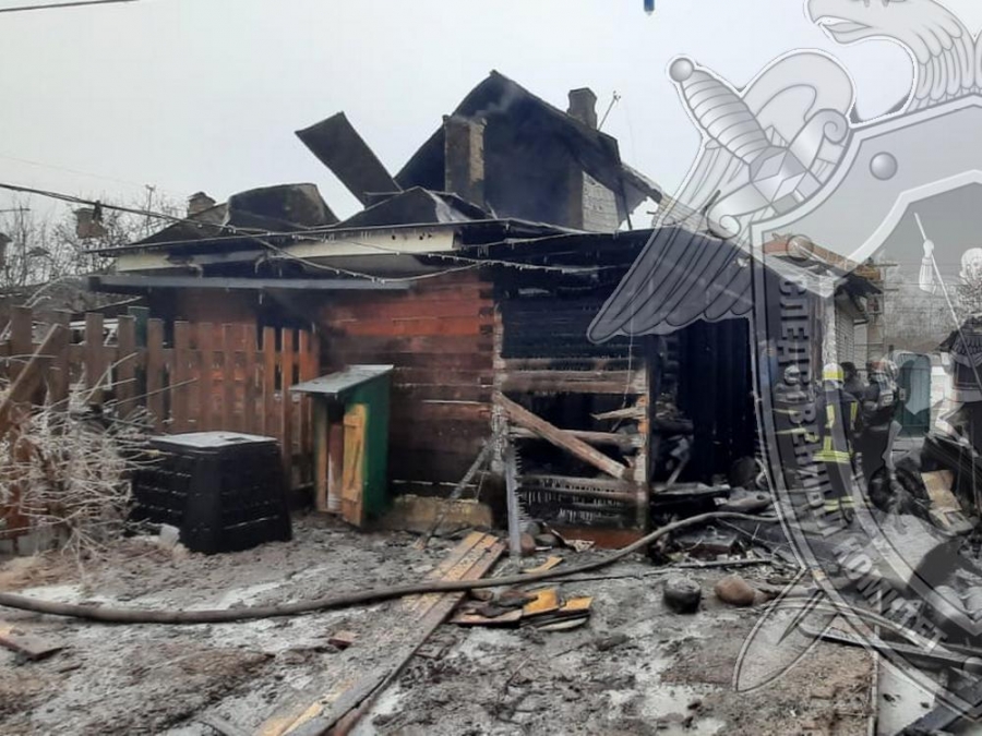 Во время пожара в частном доме в самом центре Костромы погиб пенсионер