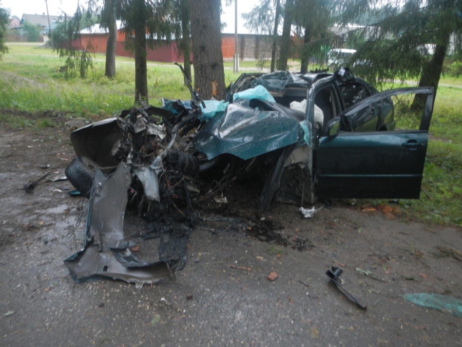 В Парфеньево водитель вылетел со скользкой дороги и погиб