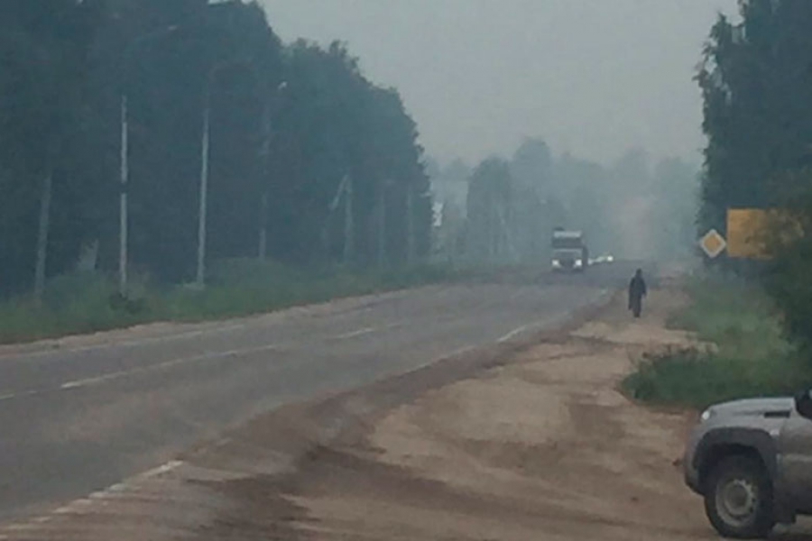 Вологжане задыхаются дымом от лесных пожаров в Костромской области