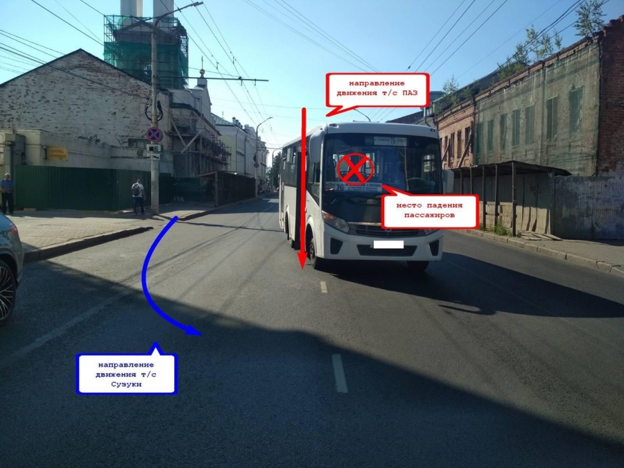 Два маленьких ребёнка пострадали в ДТП с автобусом в центре Костромы