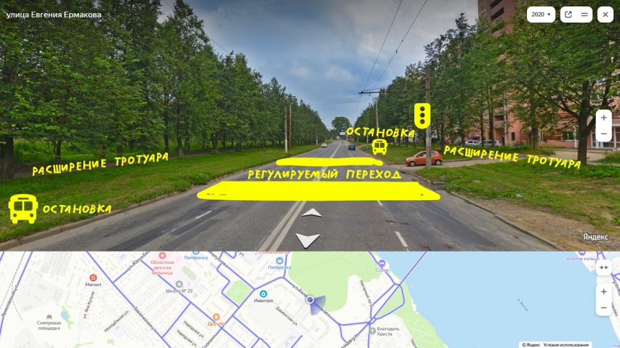 Остановки, переходы и парковки: три заволжские улицы в Костроме обещают благоустроить в 2023 году