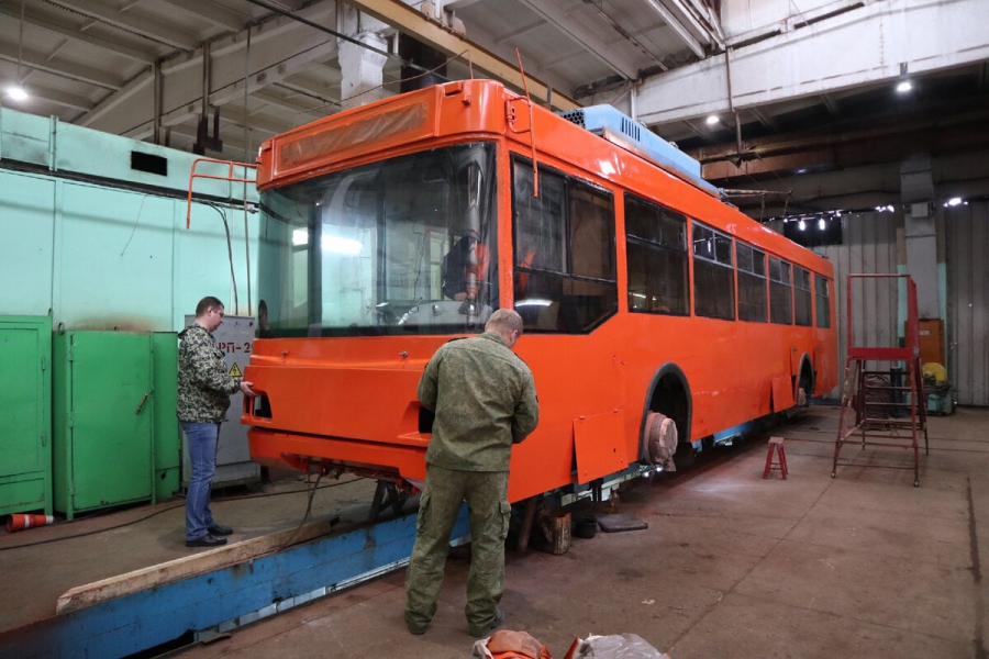 В Костроме готовятся выпустить на линию еще один московский троллейбус
