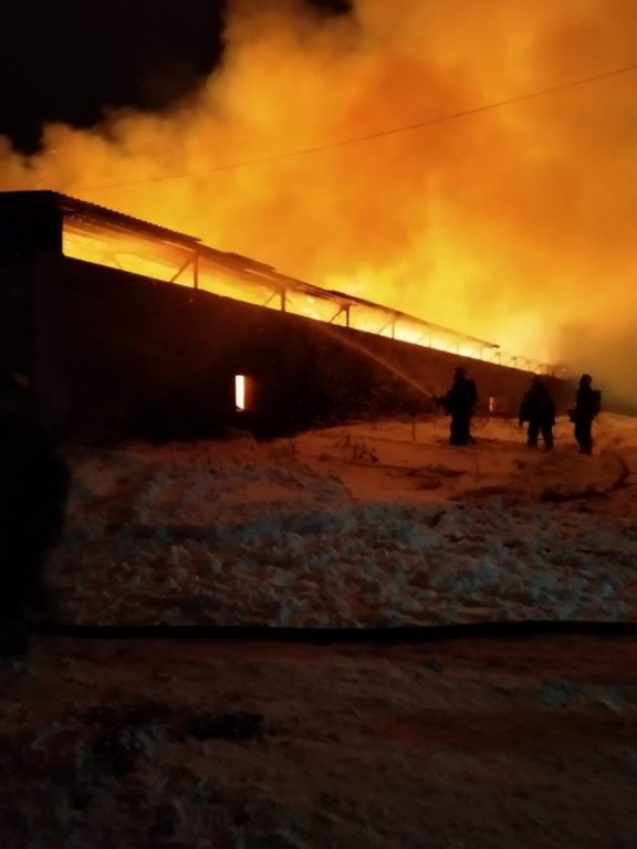 Костромские пожарные шесть часов спасали тонны сена