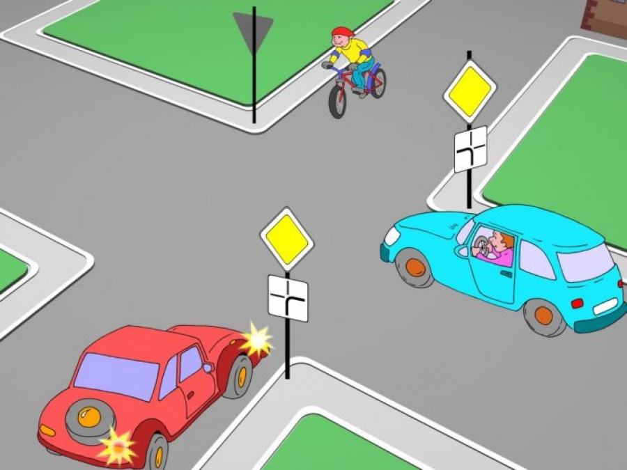 Начинающим водителям напоминают о соблюдении приоритетности проезда через перекрестки
