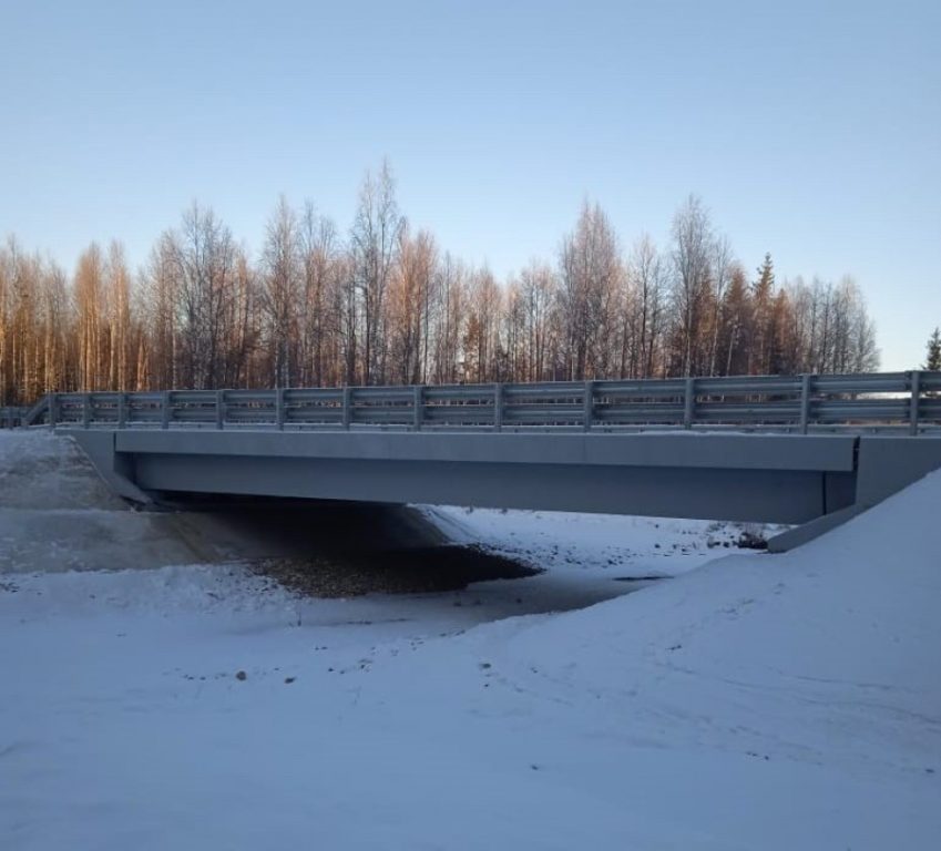 В Костромской области построили железобетонный мост вместо деревянного