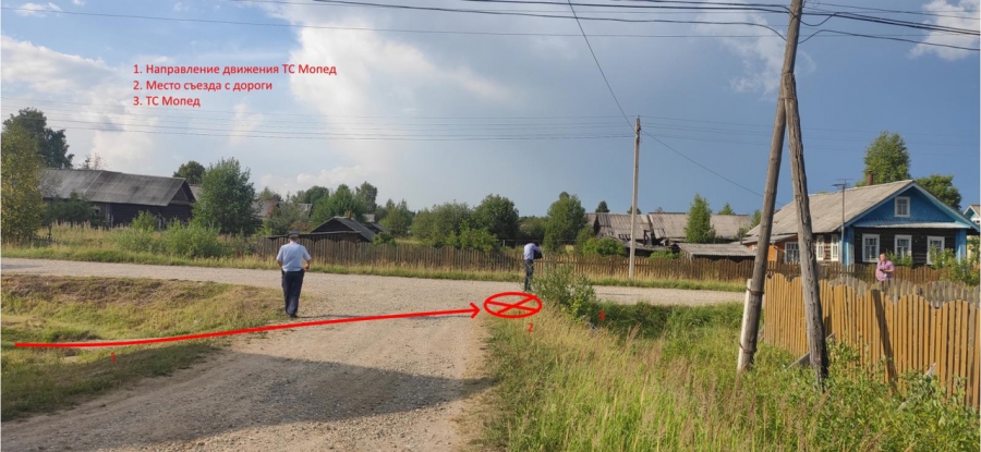 В Костромской области погиб водитель мопеда