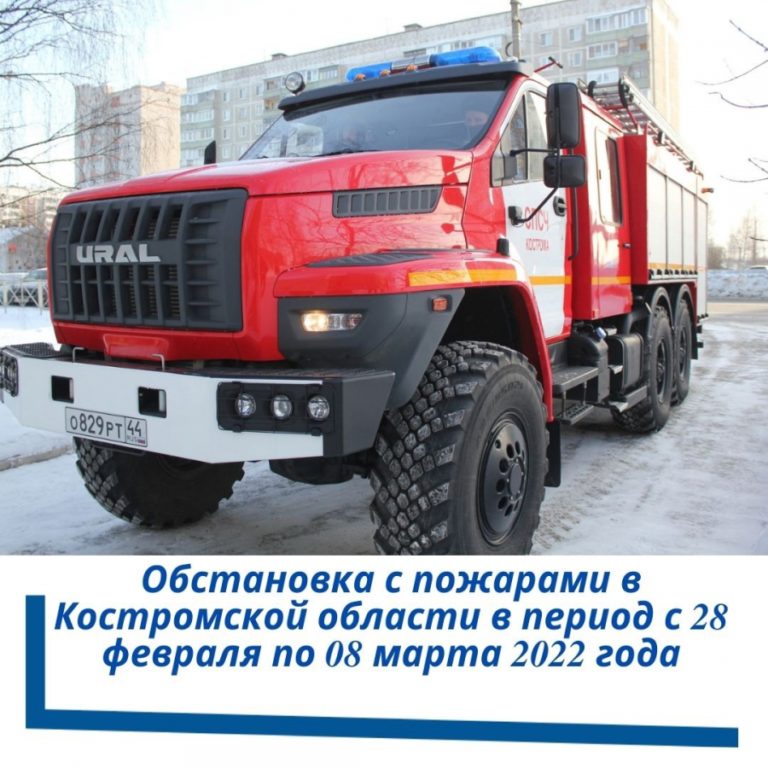 За неделю в Костромской области совершено четыре поджога