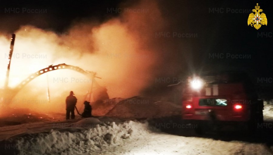 Десятки животных погибли в страшном пожаре на ферме под Костромой