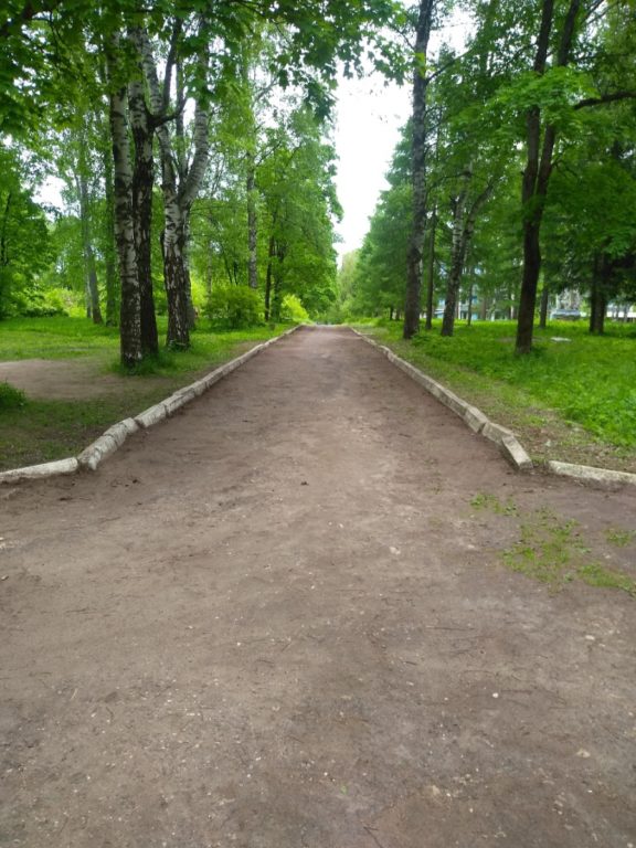 Парк в санатории «Костромской» постепенно приводят в порядок