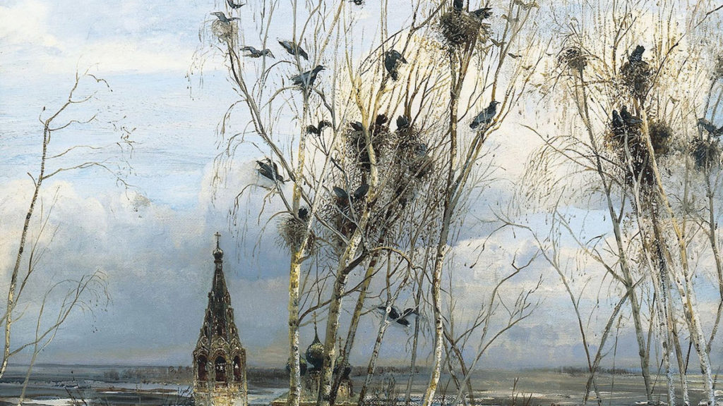 Костромичи смогут увидеть интерпретации известной картины Саврасова «Грачи прилетели»