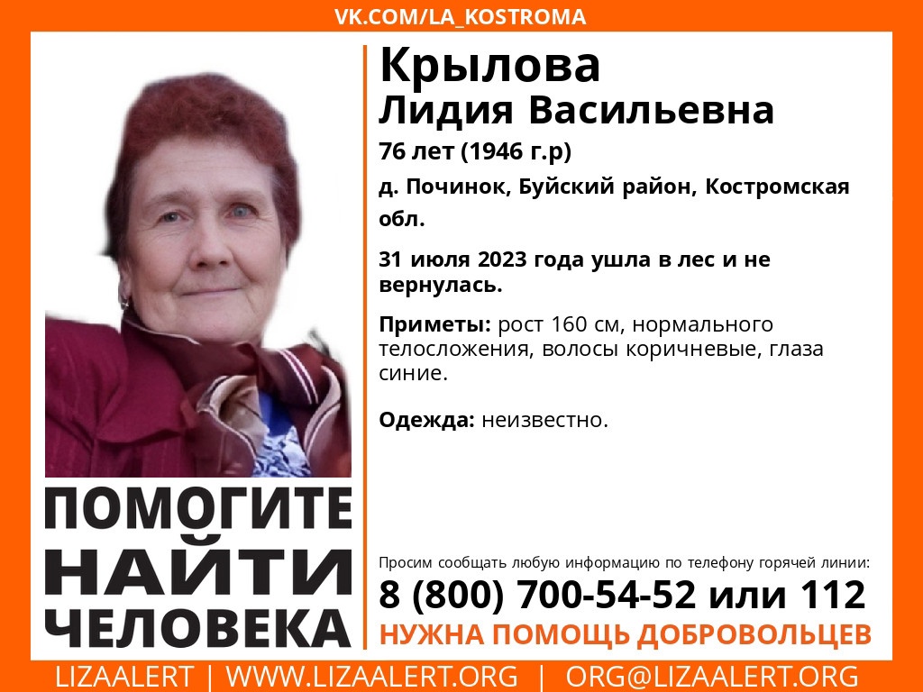 Пенсионерка потерялась в лесу в Костромской области