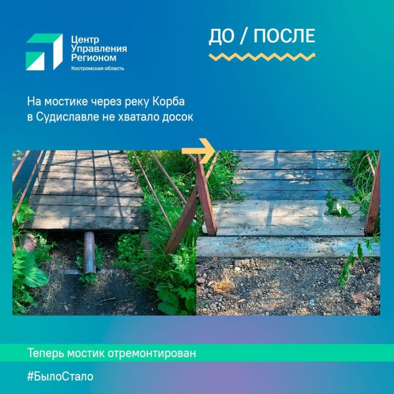 Ремонт мостика и контейнеры: на что жалуются жители Костромской области? (ФОТО)