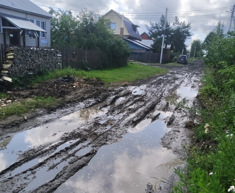 По колено в грязи: в костромской глубинке о нормальных дорогах жителям остается только мечтать (ФОТО)
