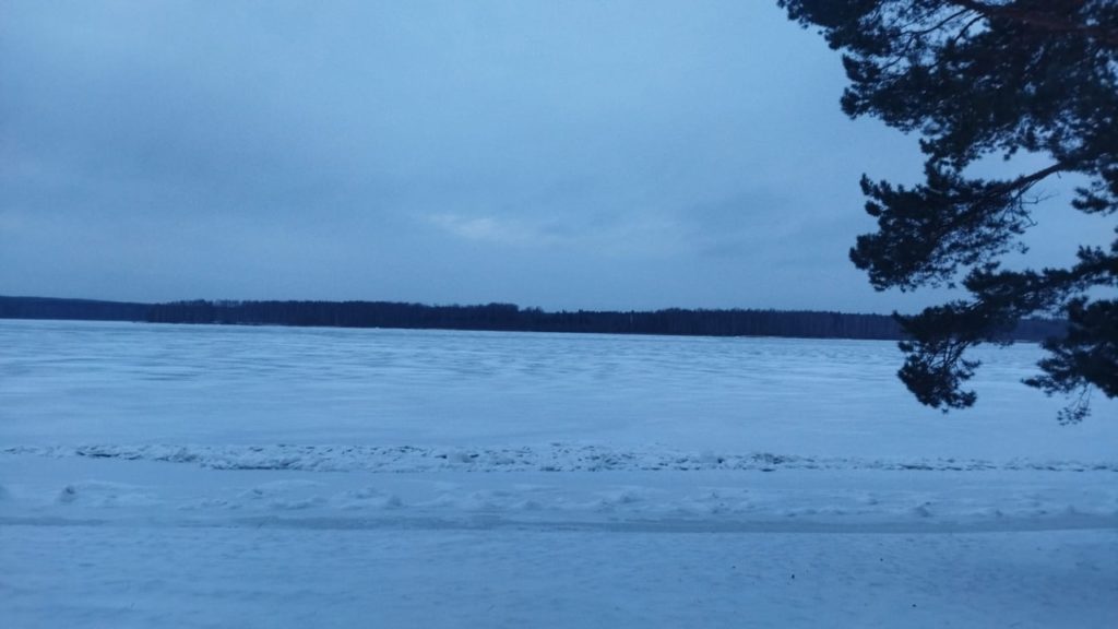 Зима пришла: в Костроме Волга полностью покрылась льдом