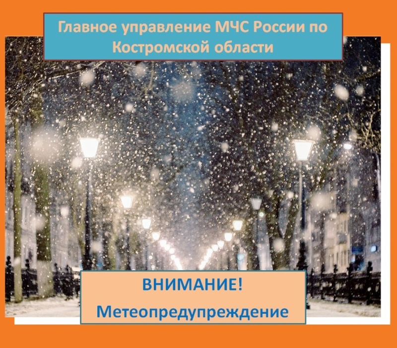 Костромскую область ожидает мокрый снег и гололедица
