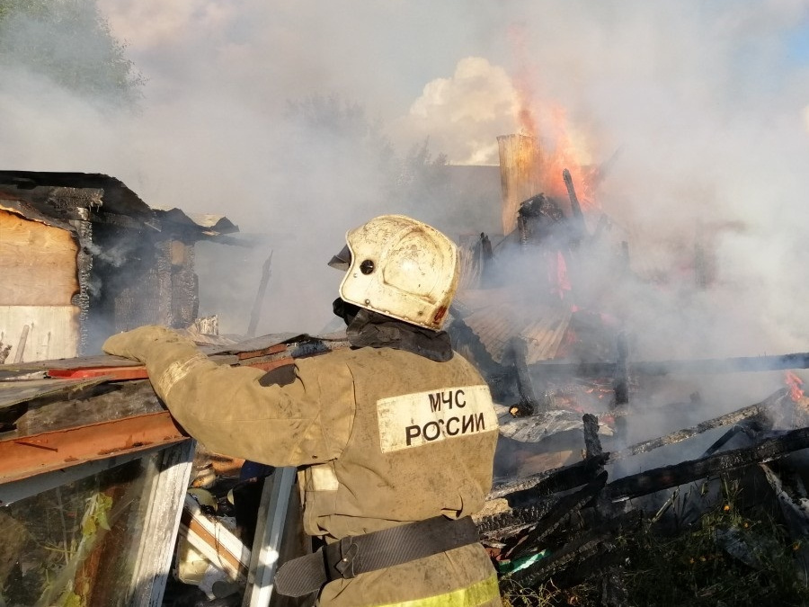 В Костроме произошел пожар в садовом товариществе