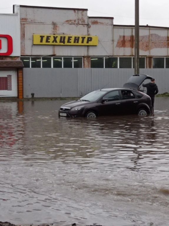 Костромские улицы снова превратились в реки