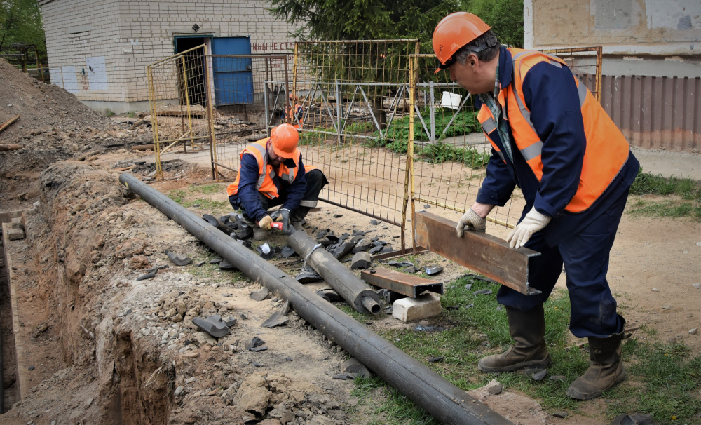 От подрядчика снова потребовали ускорить капитальный ремонт теплосетей в Костроме