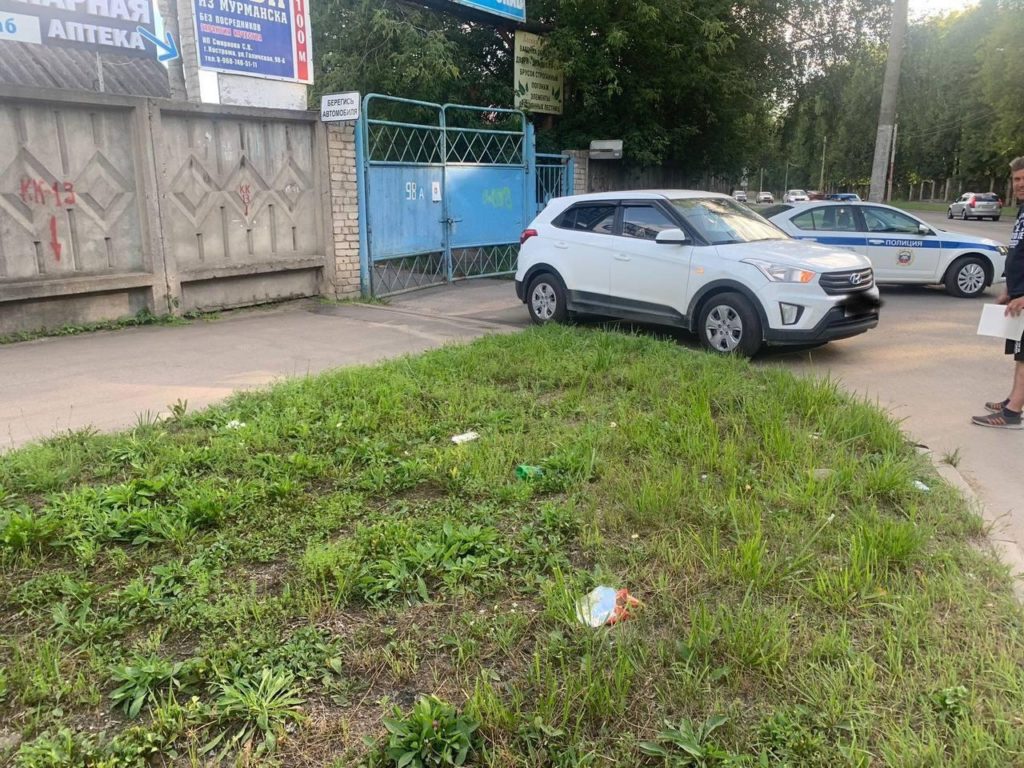 В Костроме сбили ребенка на велосипеде