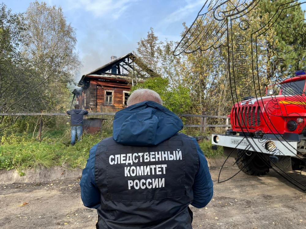 Пожилой мужчина заживо сгорел в собственном доме в Костромской области