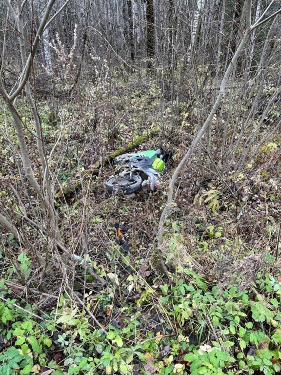 Костромичи вместо грибов нашли в лесу мотоцикл