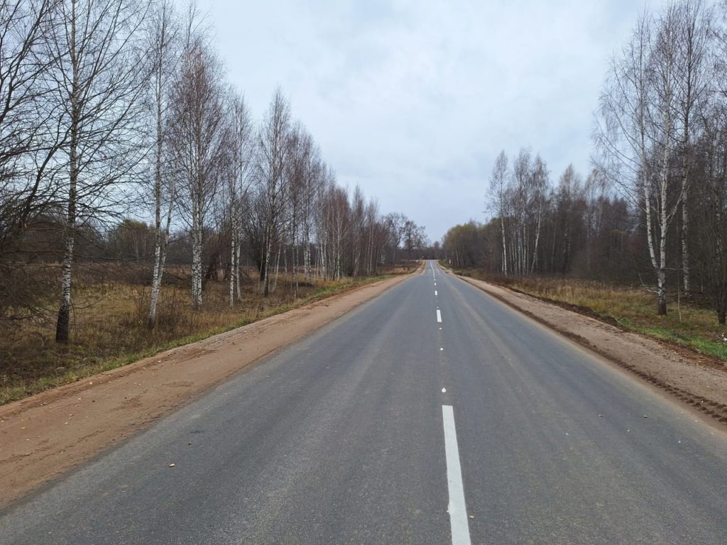 В Костромской области отремонтировали разбитую дорогу к деревне Татарское под Нерехтой